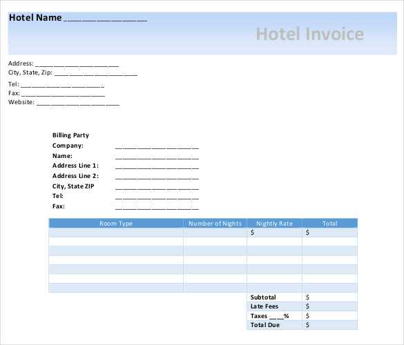 word template invoice microsoft free