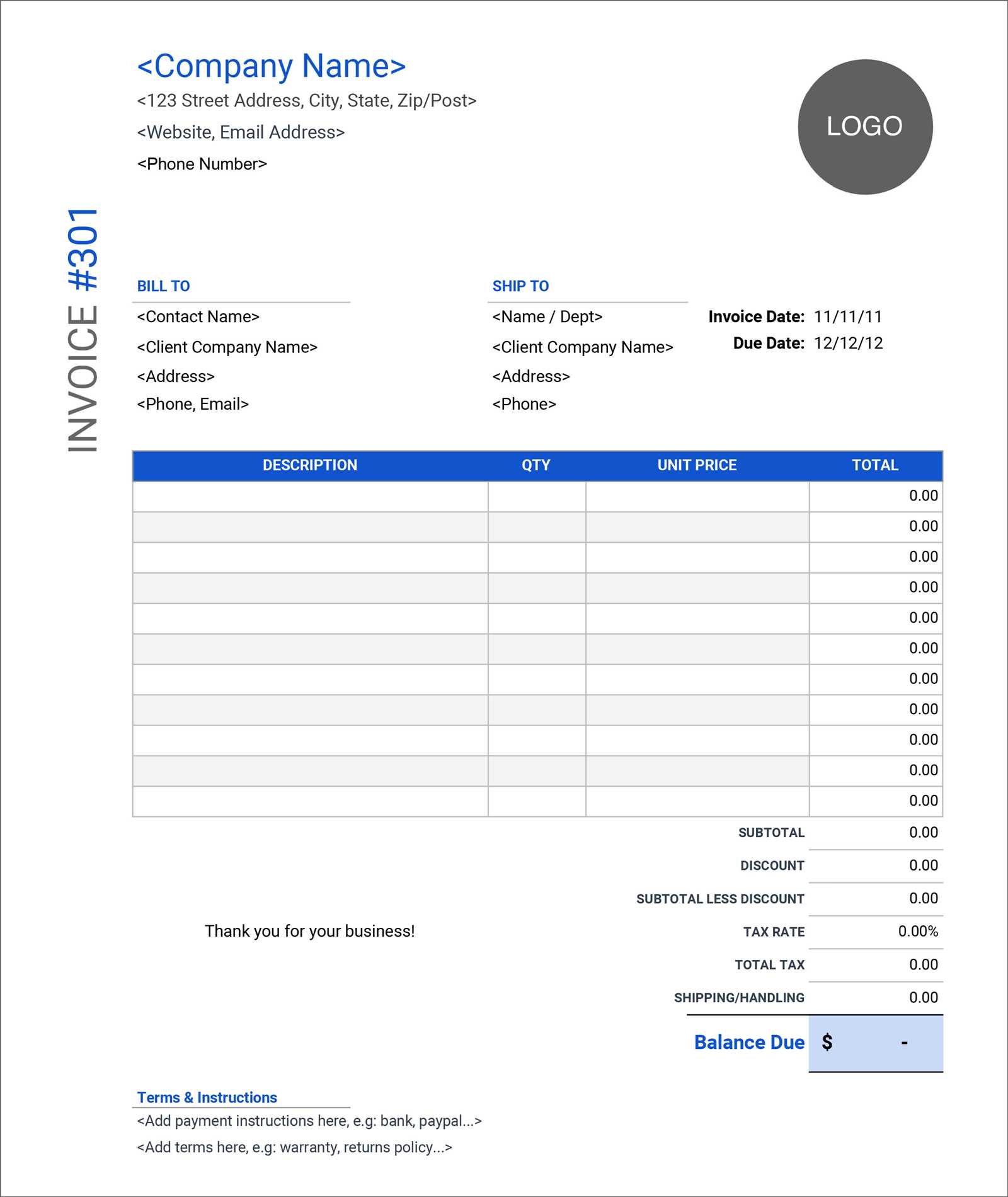 free invoice template for android