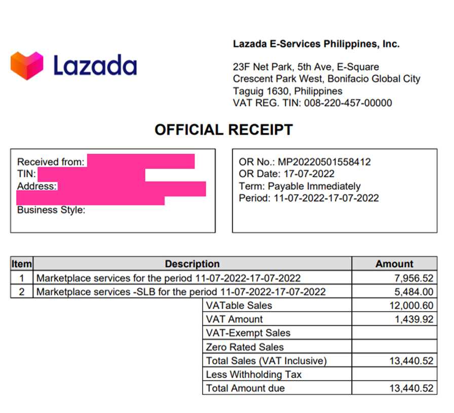 philippines invoice template