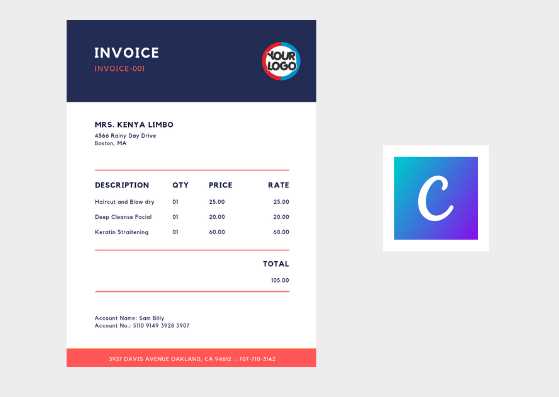 invoice template wordpad