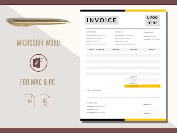 free invoice template mac