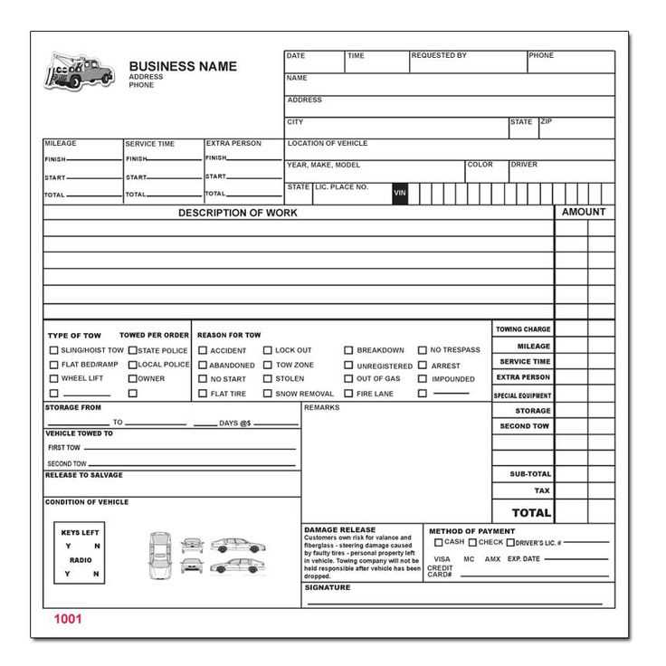 boat repair invoice template