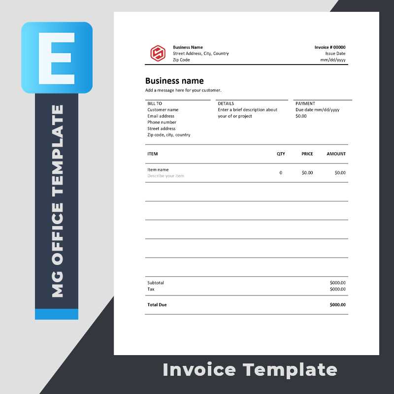 invoice template rtf