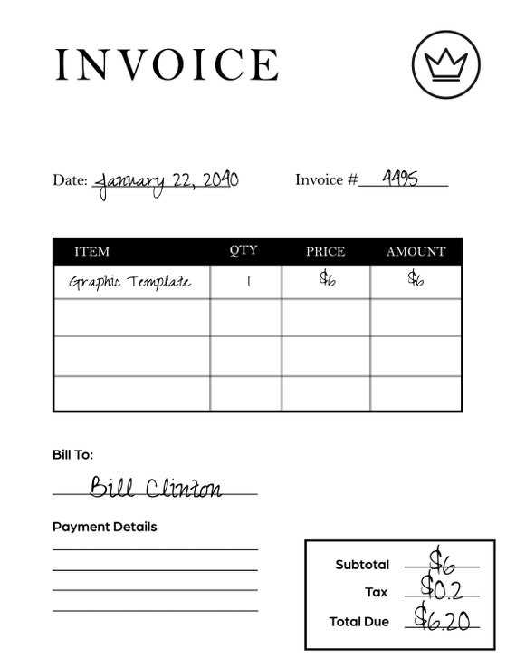 adobe pdf invoice template