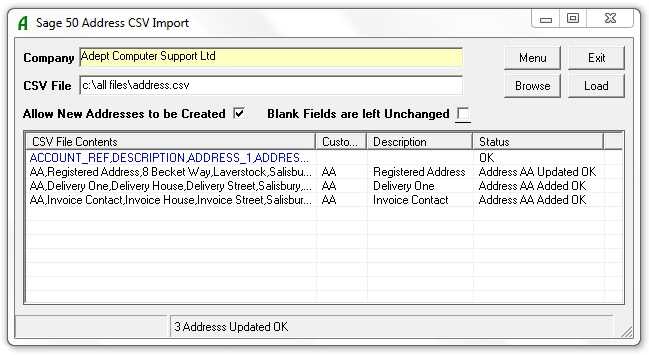 sage 50 sales invoice import template