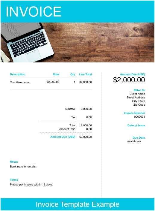 freshbooks invoice template