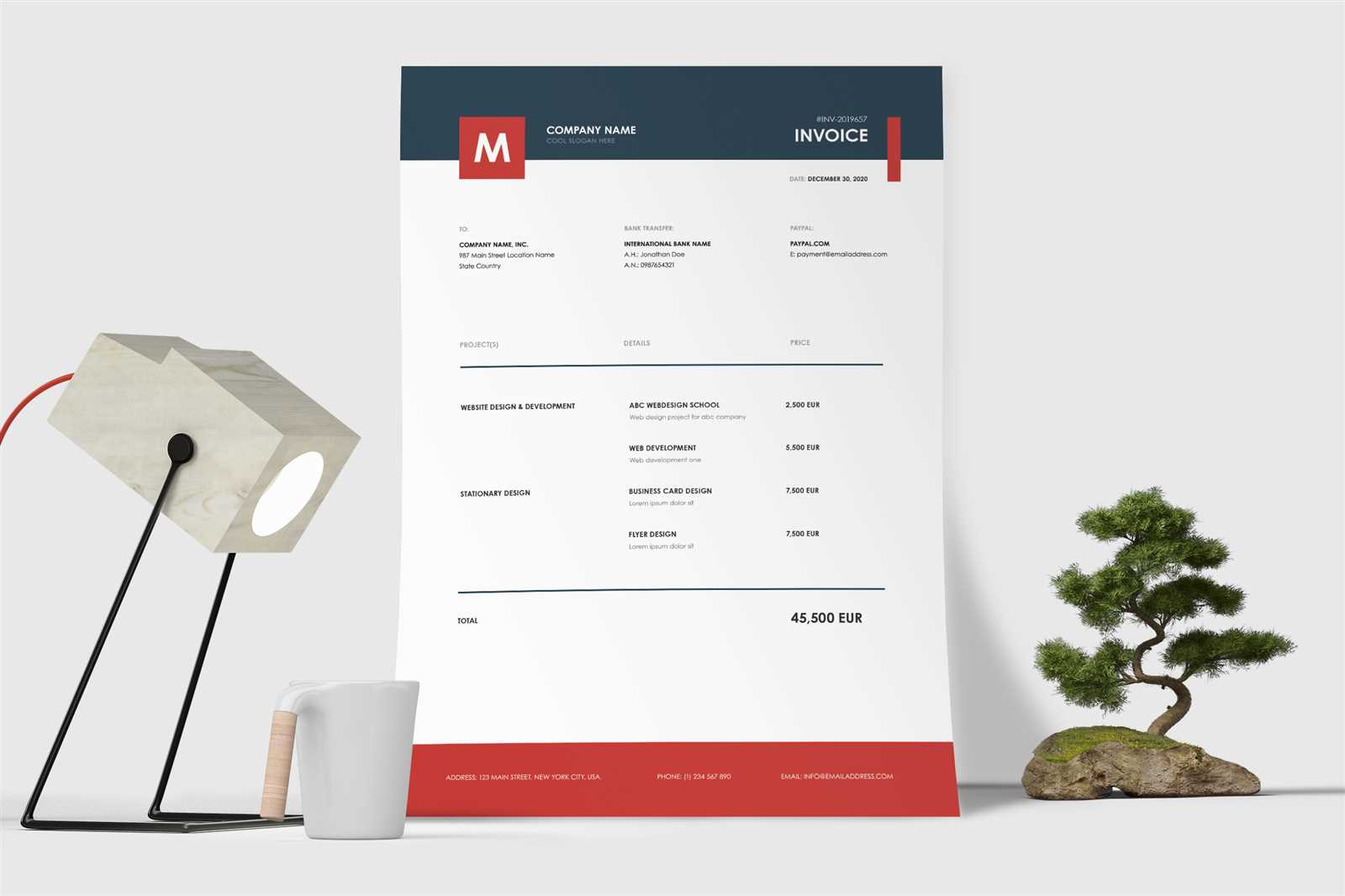 bonsai invoice template