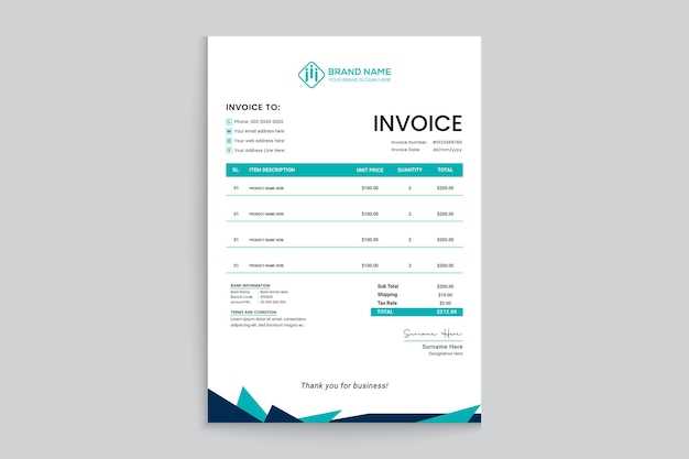 elegant invoice template