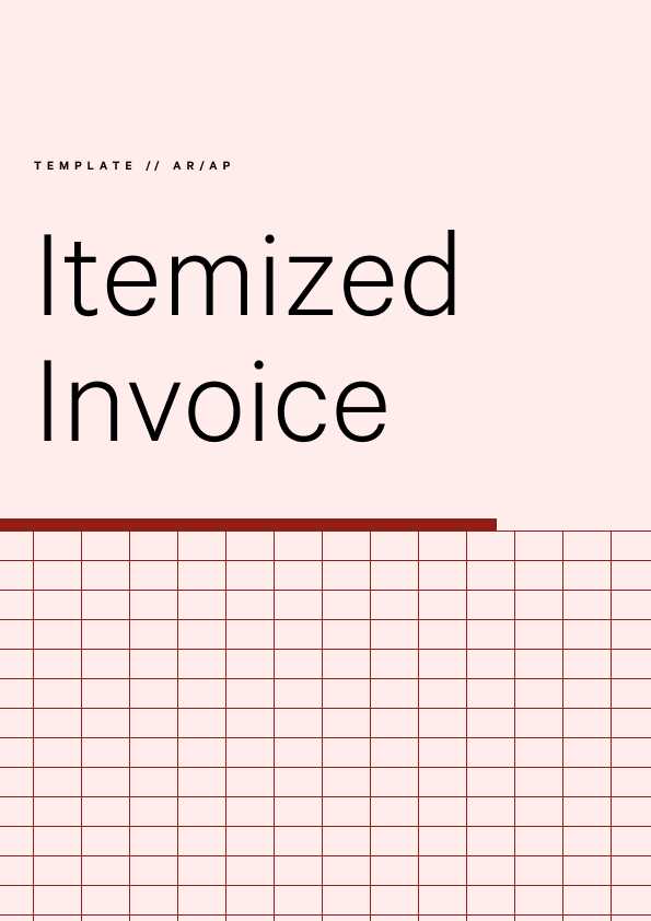 free itemized invoice template