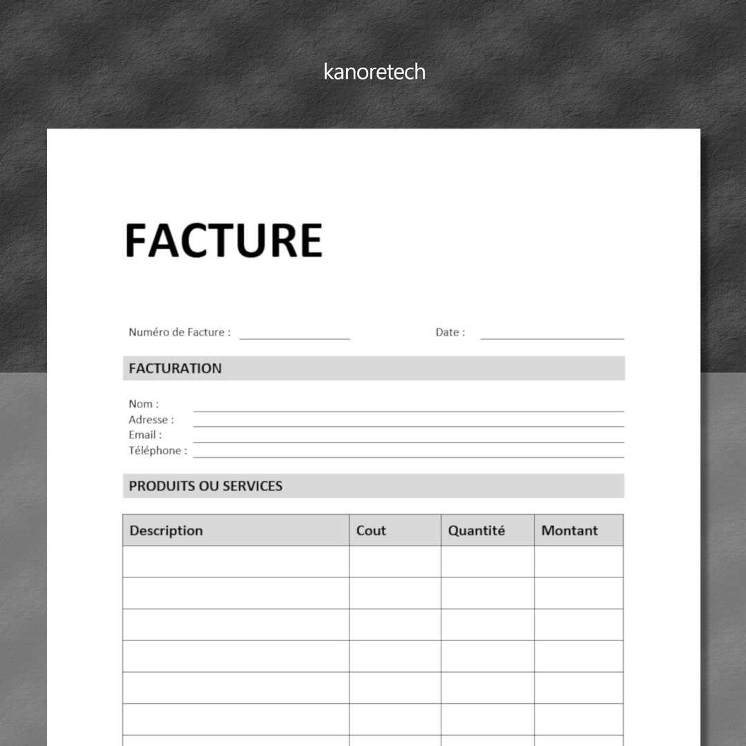 invoice template for openoffice