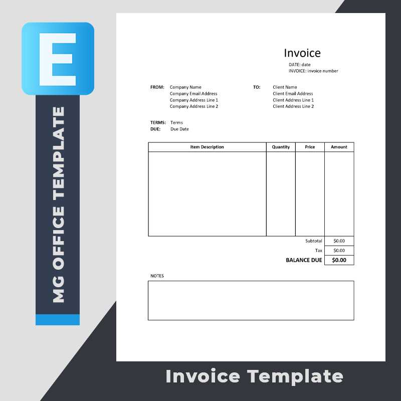 word mail merge invoice template