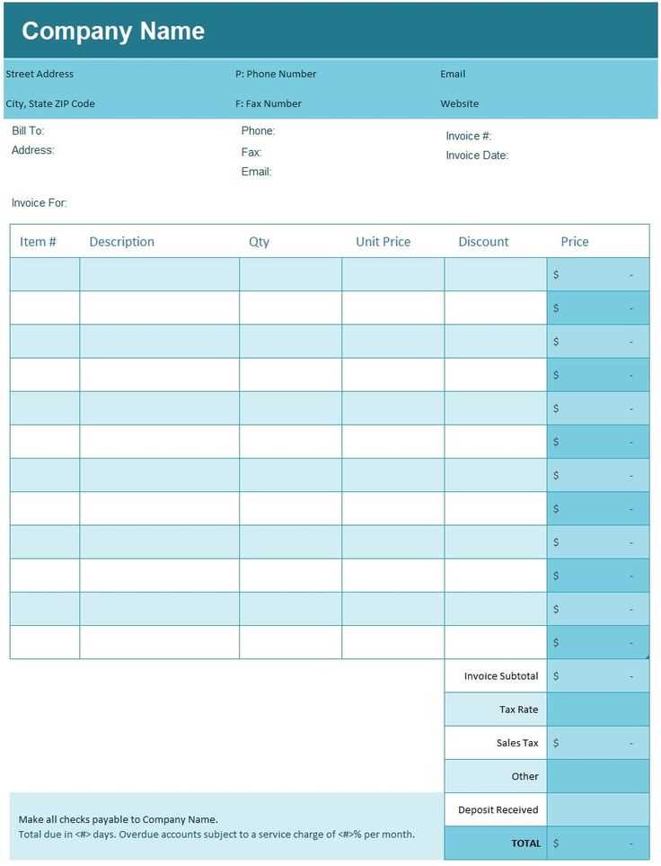 simple invoice template excel download