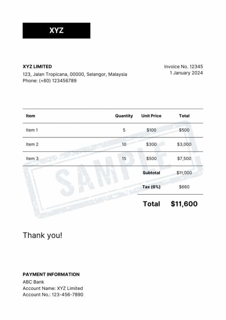 consignment invoice template free