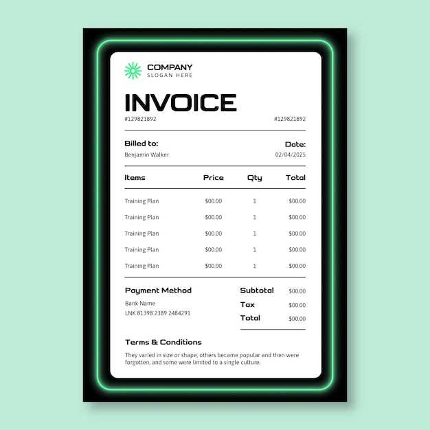 recruitment agency invoice template free