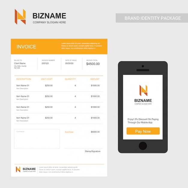 invoice template for mobile phone