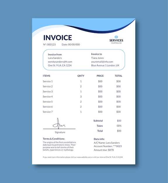 service invoice template free word