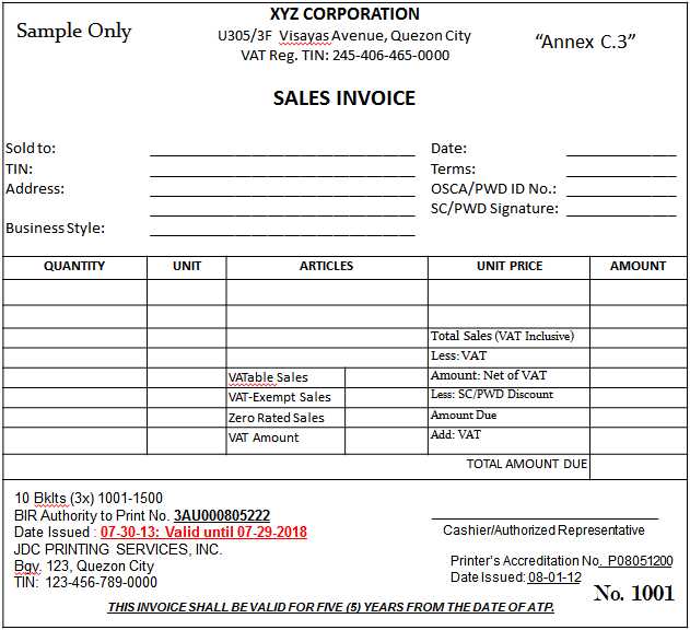 philippines invoice template