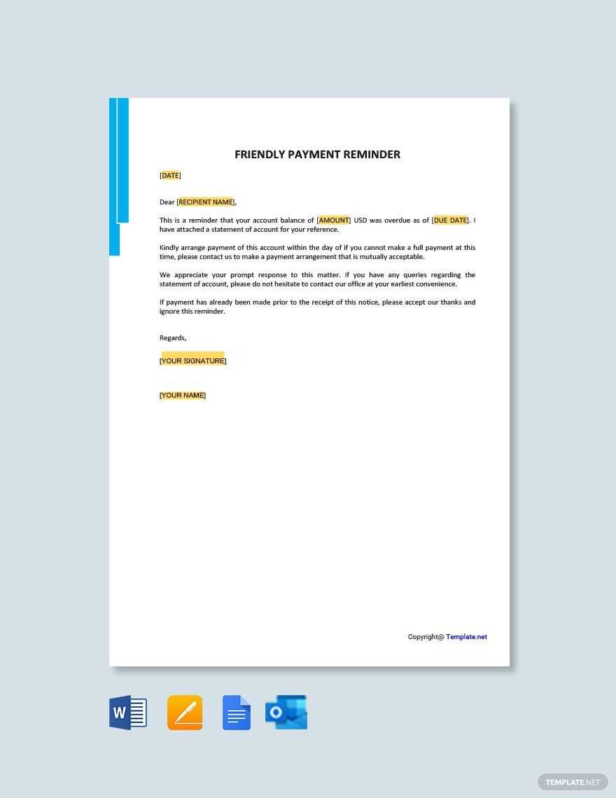 unpaid invoice letter template