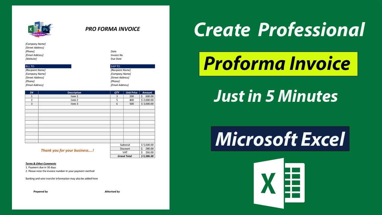 pro forma invoice template