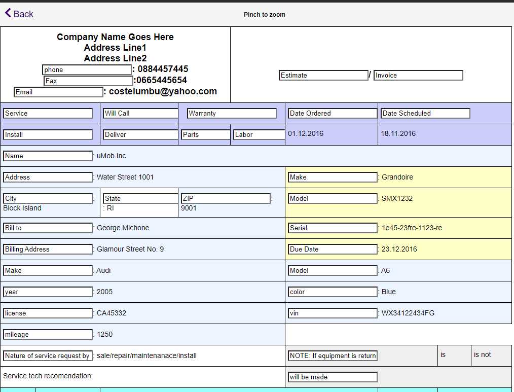 production assistant invoice template