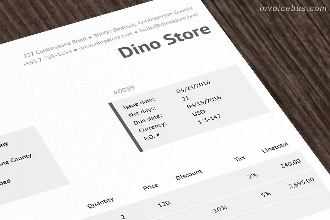 free shopify invoice templates