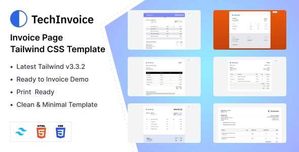 invoice bootstrap template