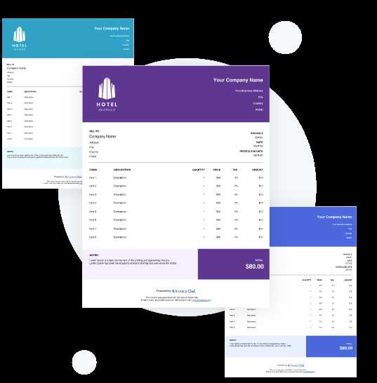 hotel invoice template word