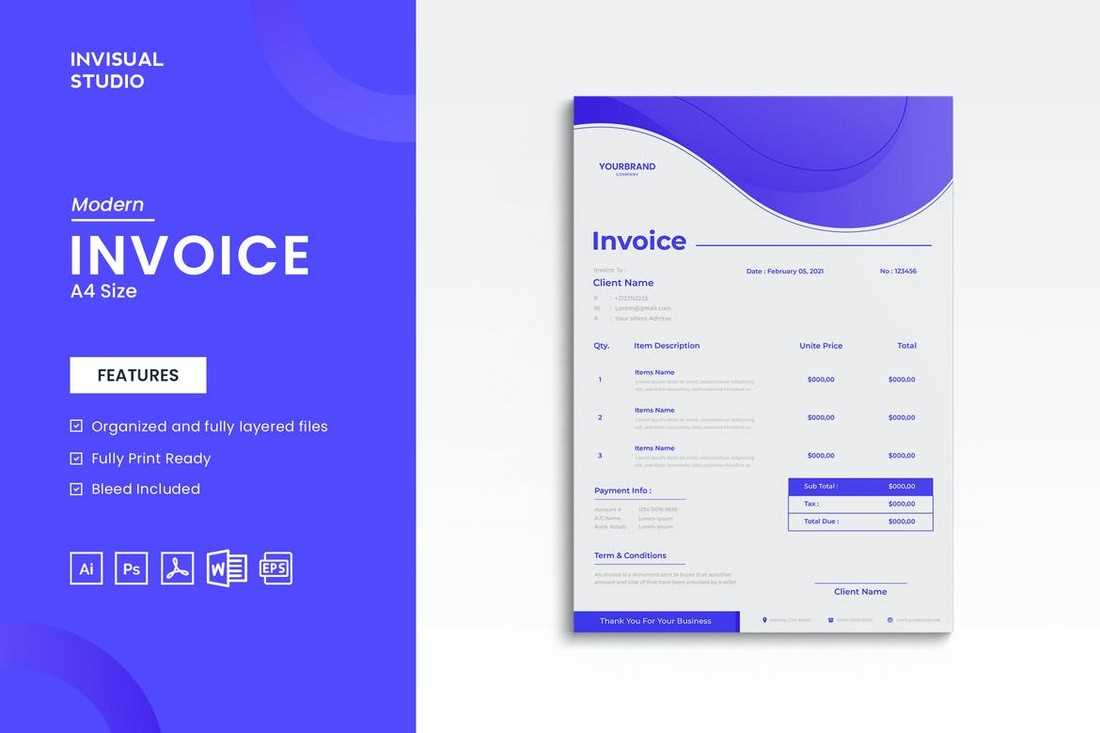 printable invoice templates word