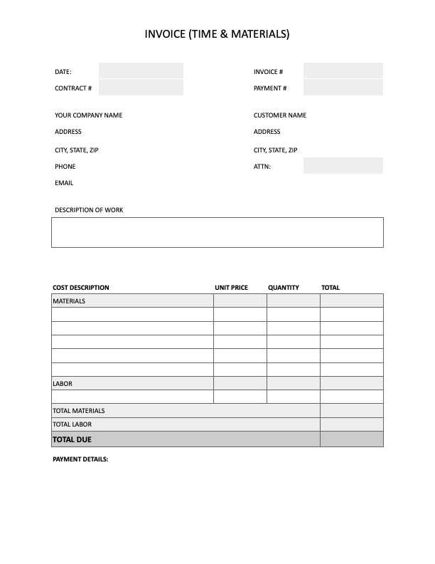 government invoice template