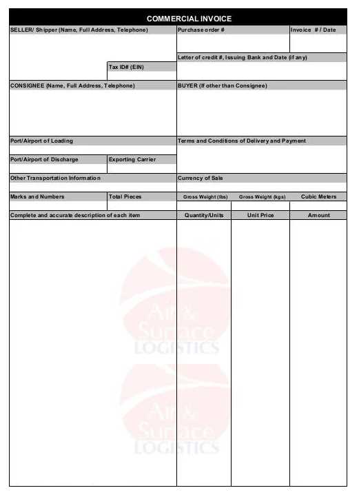 government invoice template