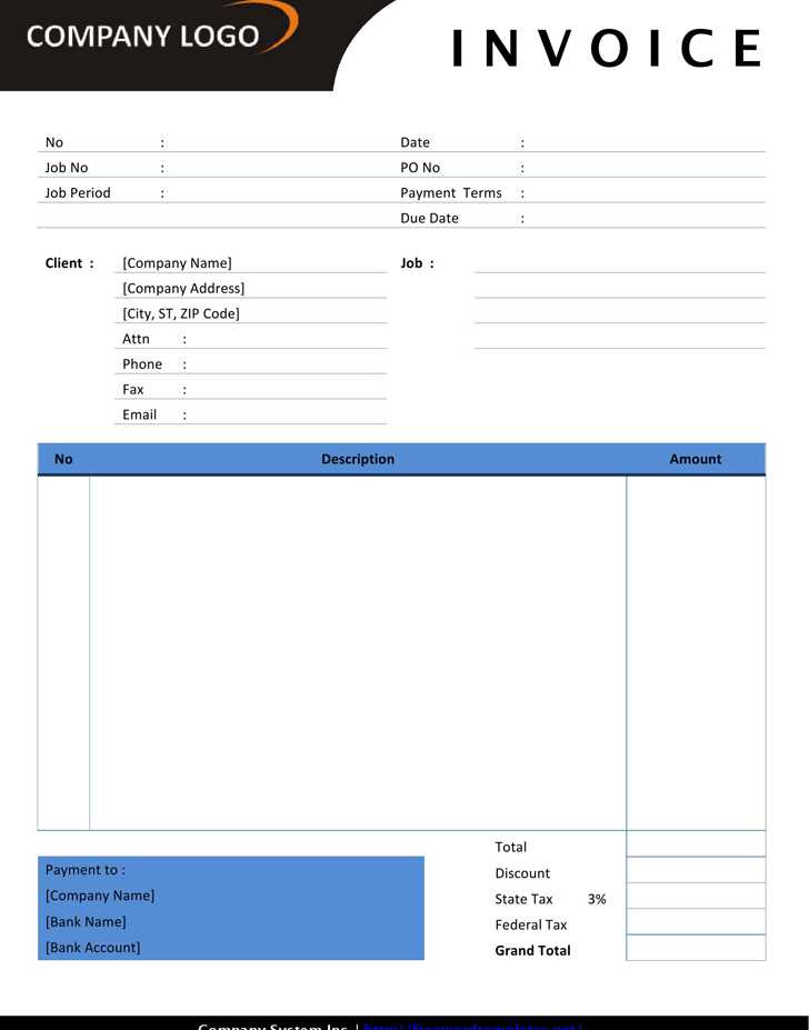 graphic designer invoice template