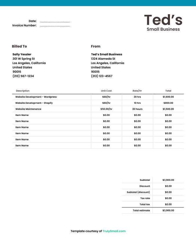 great invoice templates