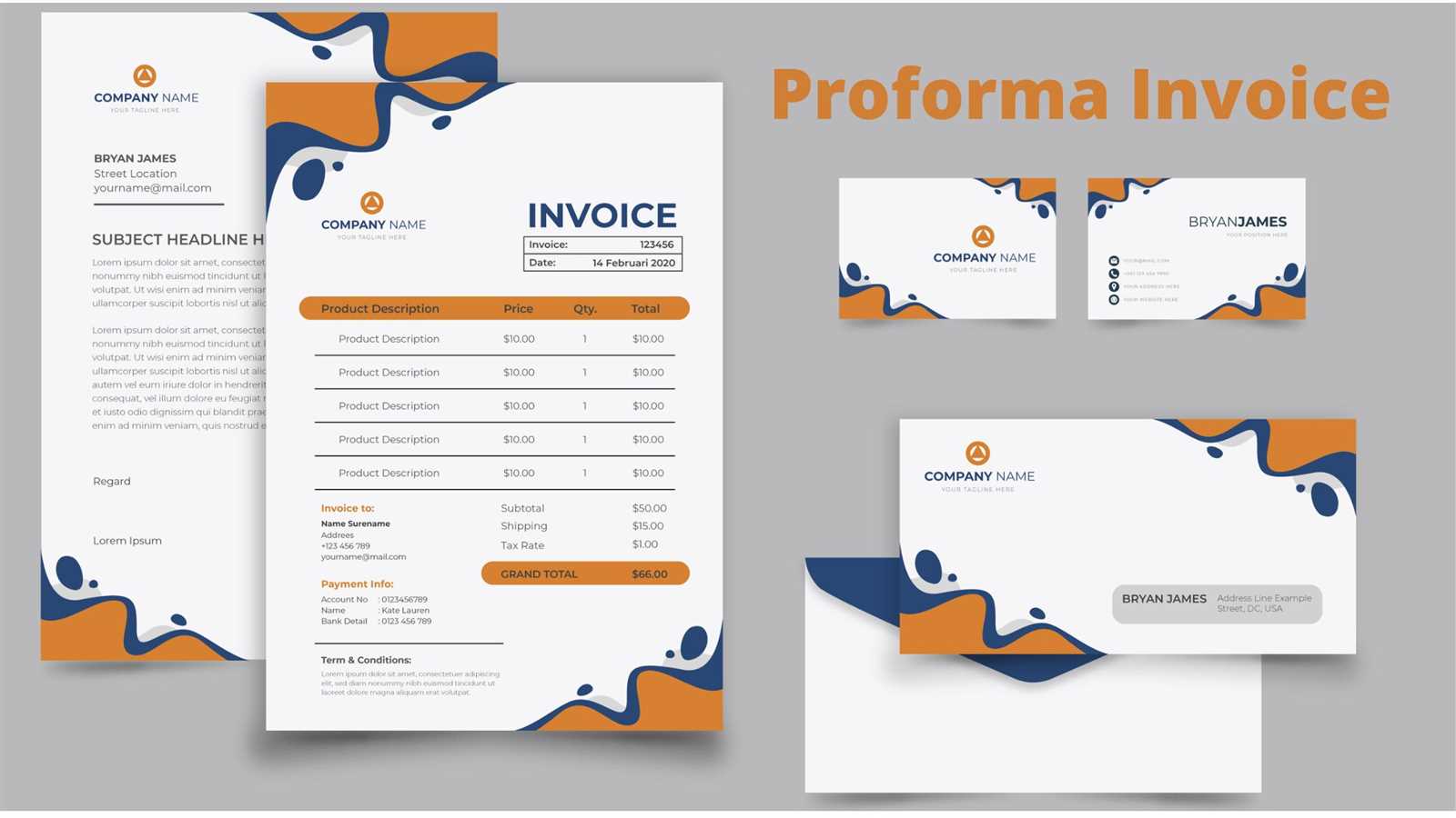 international commercial invoice template word