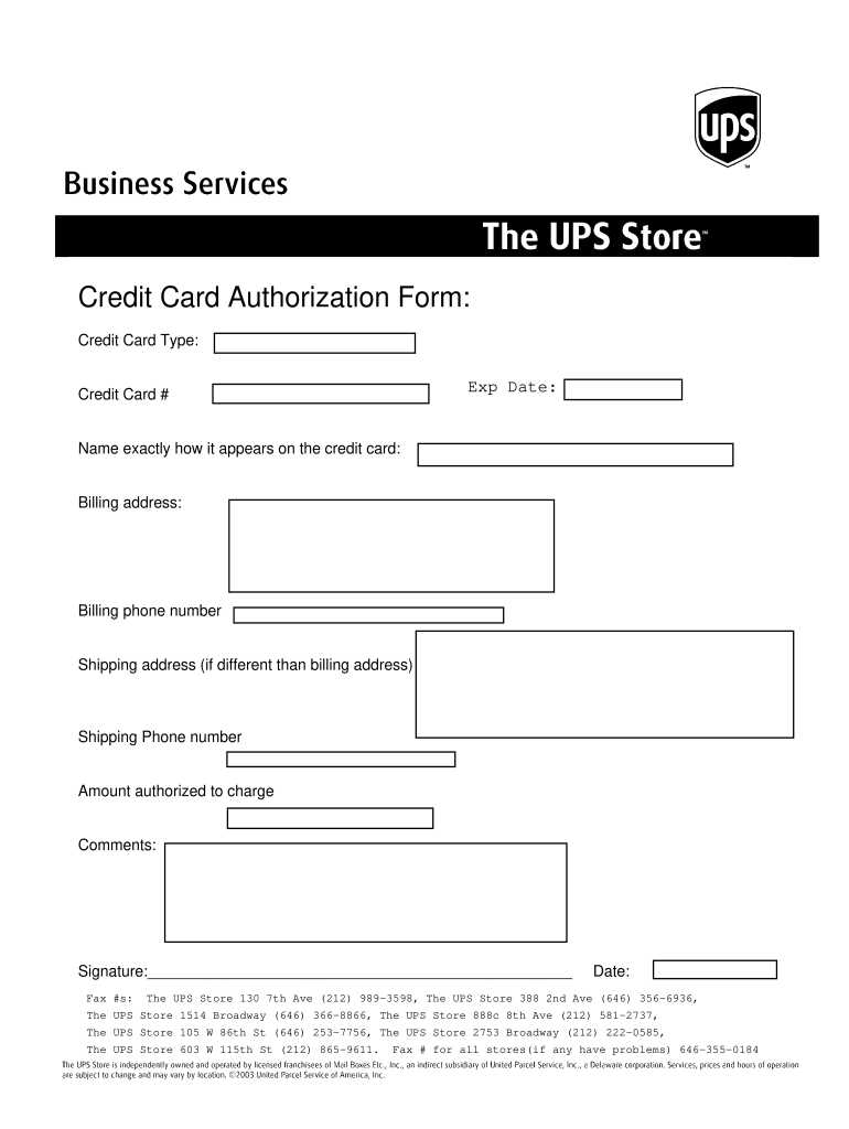 ups invoice template