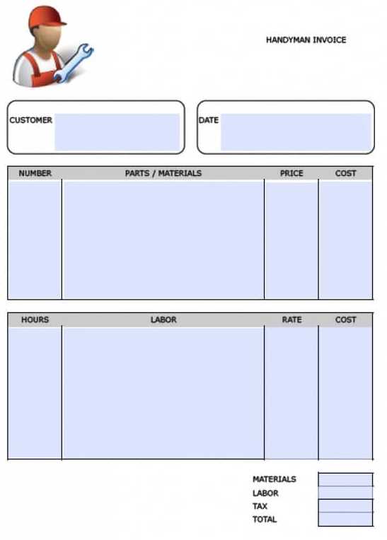 handyman invoice templates