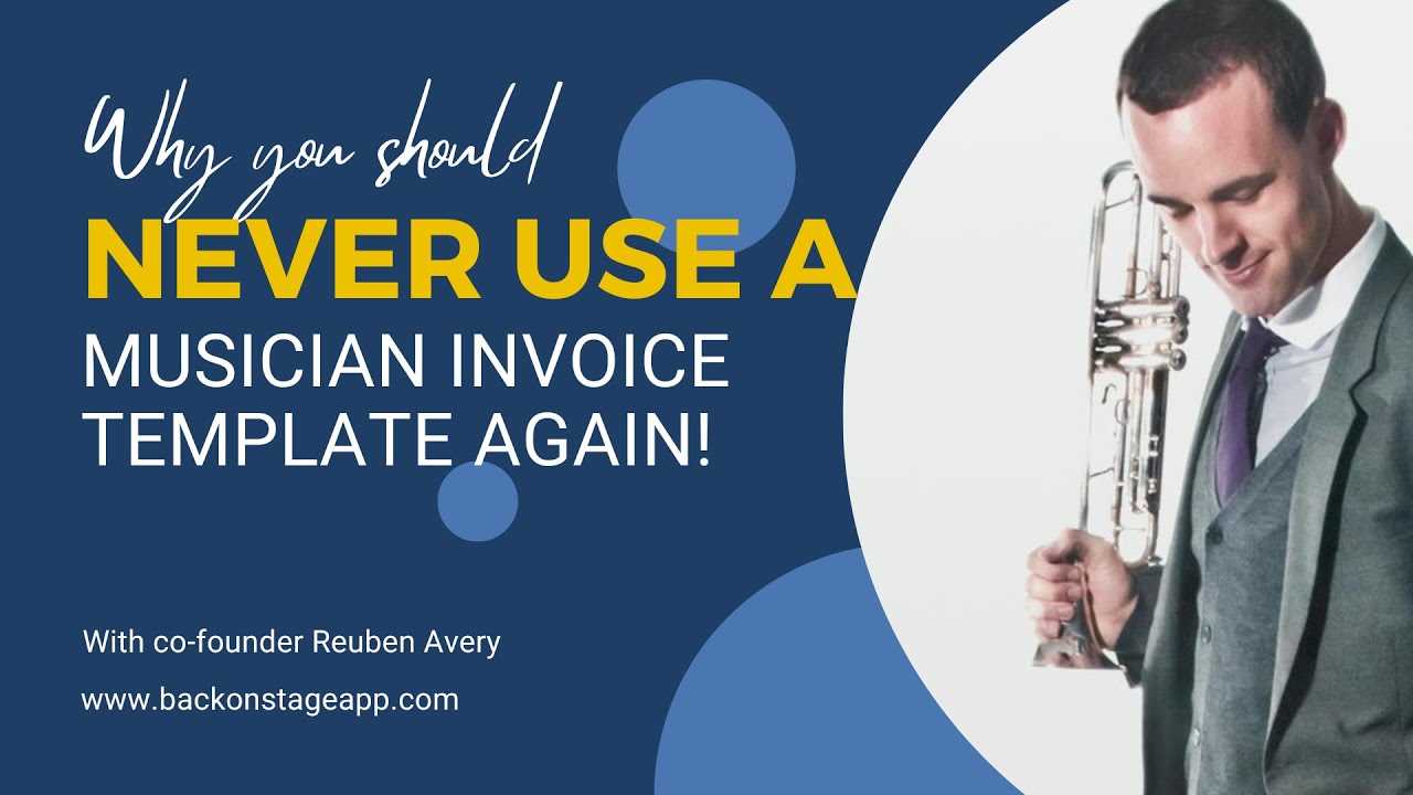 invoice template musician