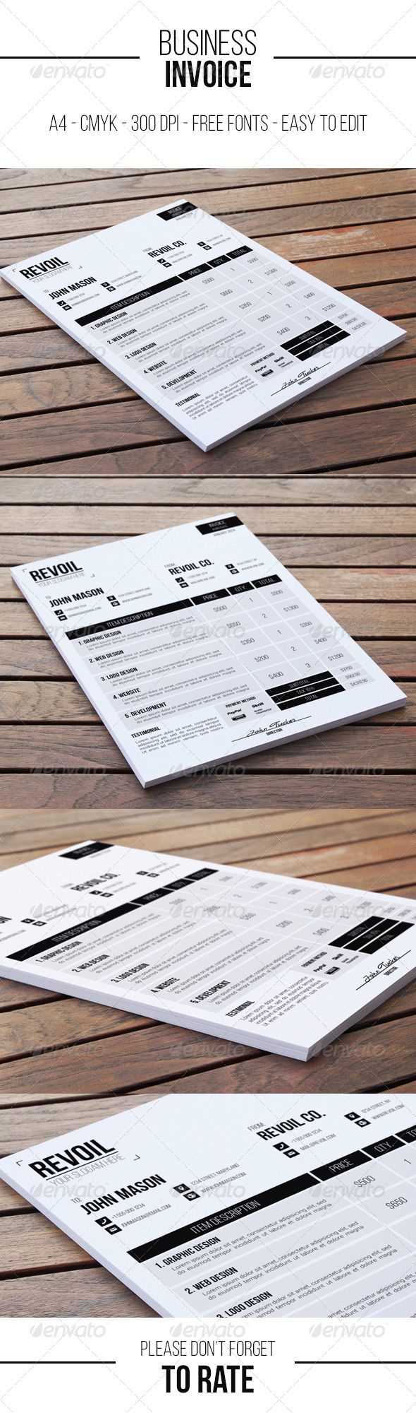 pinterest invoice template