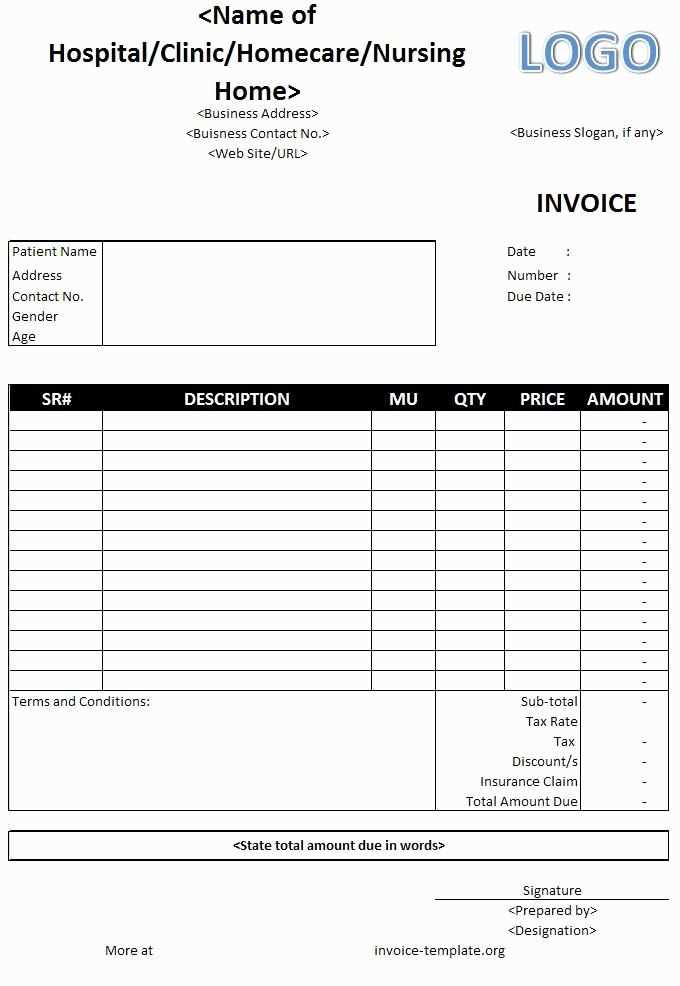 invoice and statement template excel