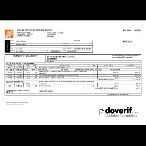 home invoice template