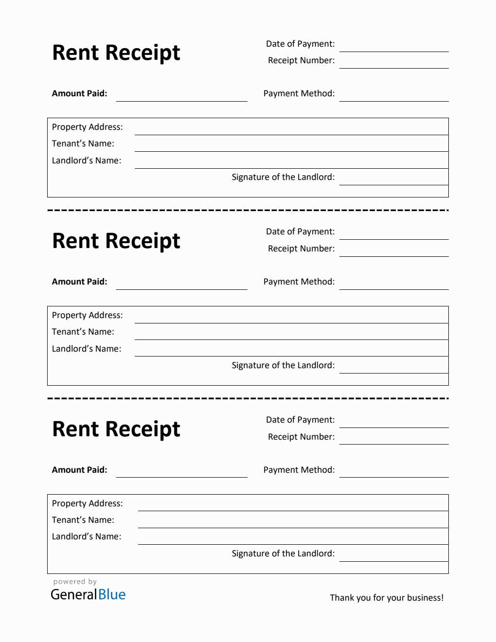 house rental invoice template