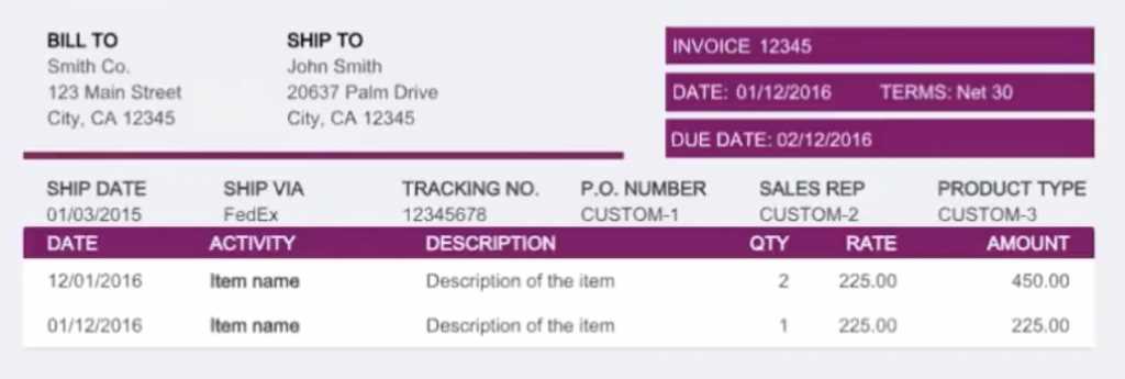 how to create new invoice template in quickbooks