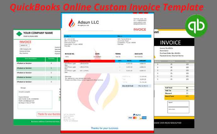 how to customize invoice template in quickbooks