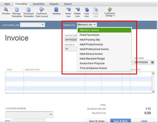 how to customize invoice template in quickbooks desktop