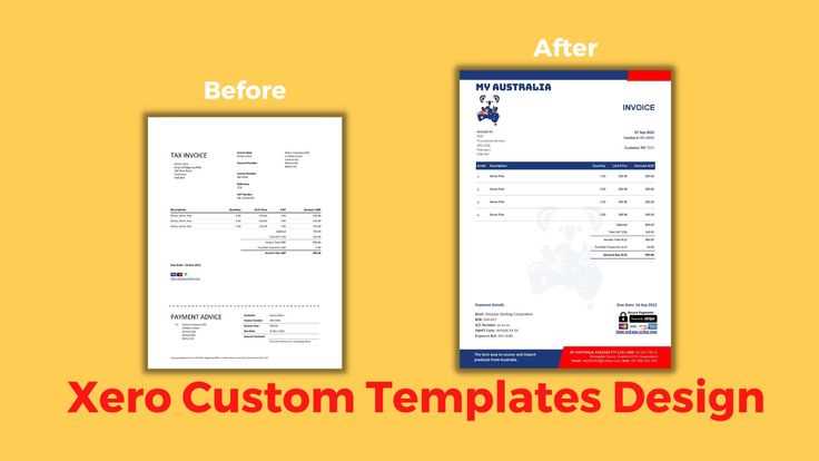 how to set up invoice template in xero