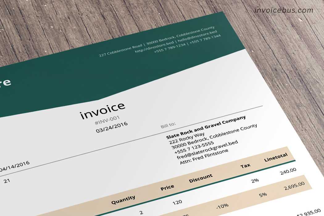 html invoice template free