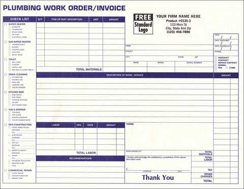 hvac invoices templates