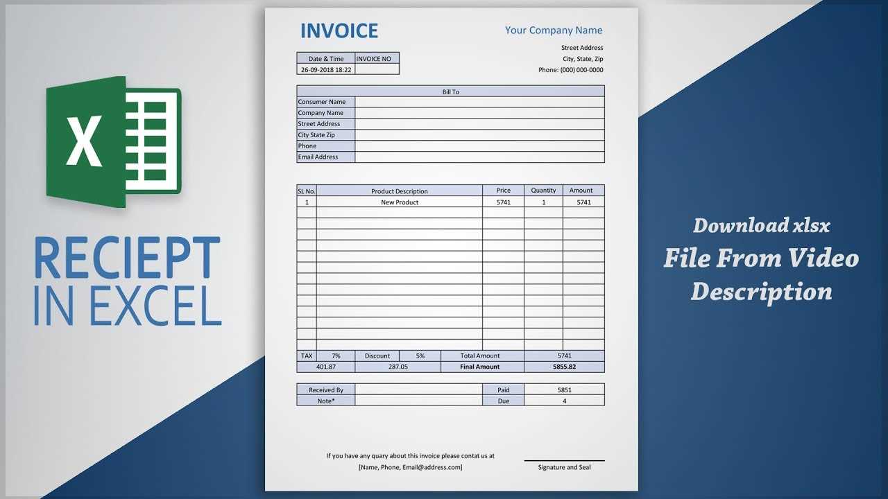 how to make an invoice template in excel