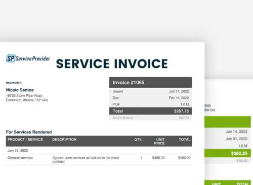 numbers invoice templates