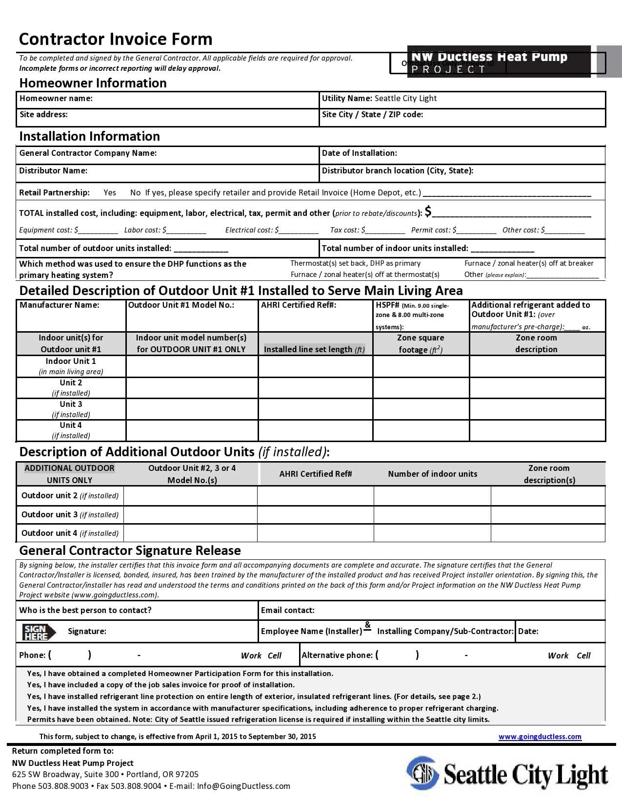 independent contractor invoice template excel