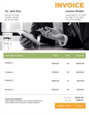 international commercial invoice template word